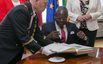 Coopération: Anatole Collinet Makosso achève son séjour de travail à Bruxelles