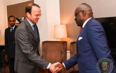 Bruxelles: Anatole Collinet Makosso entame sa deuxième journée de travail